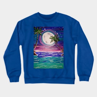 Moonlight  Sea Crewneck Sweatshirt